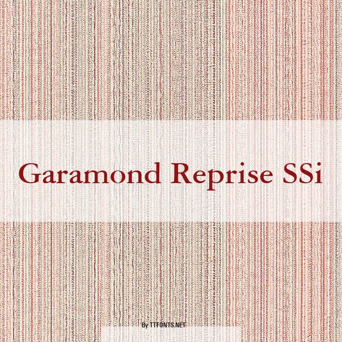 Garamond Reprise SSi example